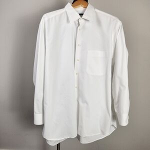 BURBERRY men's white dress shirt